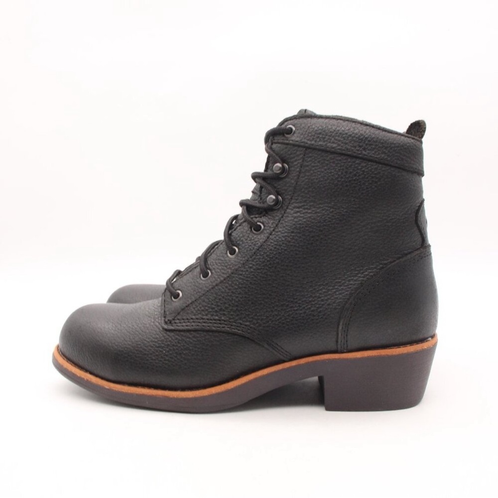 NEW WORX By Red Wing Shoes Black Steel Toe Boots - Picture 12 of 13